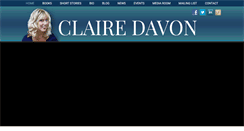Desktop Screenshot of clairedavon.com
