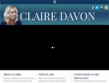 Tablet Screenshot of clairedavon.com